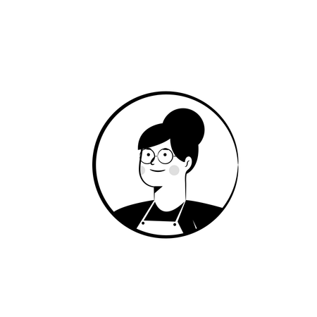 Köchin Frau  Illustration