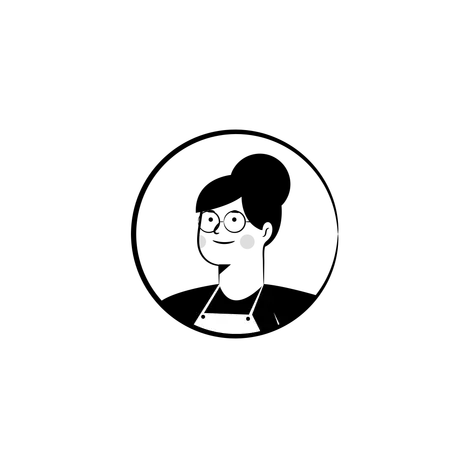 Köchin Frau  Illustration