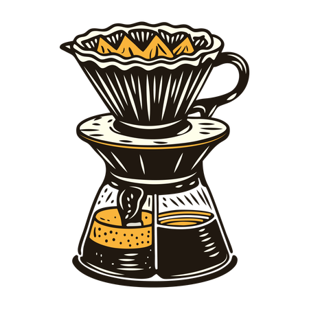 Koffeinfilter  Illustration