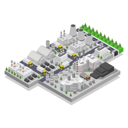 Kohleindustrie  Illustration