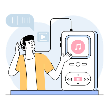 Kombination von immersiven Audioinhalten mit aktiver Einbindung der Zuhörer  Illustration