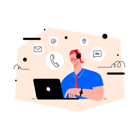 Kontaktiere uns  Illustration