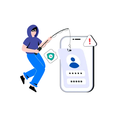 Konto-Phishing  Illustration