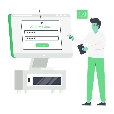 Konto-Phishing  Illustration