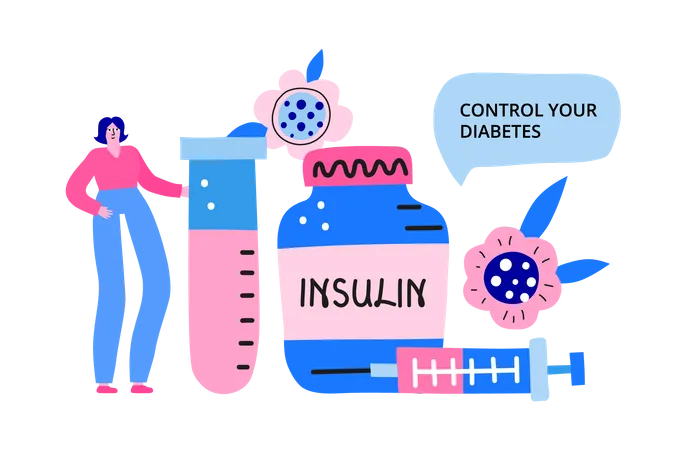 Kontrollieren Sie Ihren Diabetes  Illustration