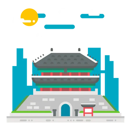 Korea gate  Illustration