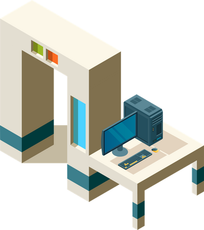 Körperscanner am Flughafen  Illustration