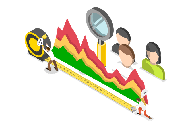 KPI como indicador clave de rendimiento  Ilustración