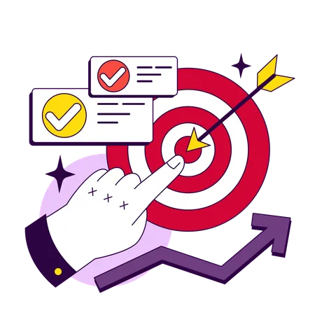 KPI Or Key Performance Indicators Implementation Benefit As A Metrics System To Measure Employee Efficiency KPI Helps To Identify Goals Staff Management And Development Flat Vector Illustration Illustration