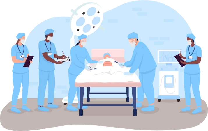 Krankenhauschirurgie  Illustration