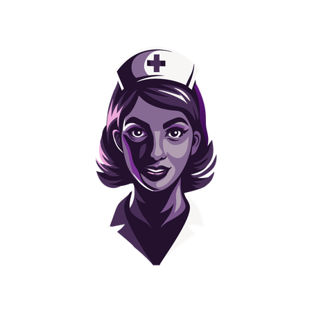 Männliche Krankenschwester  Illustration