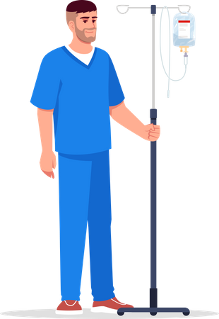 Männliche Krankenschwester  Illustration