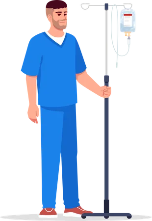 Männliche Krankenschwester  Illustration