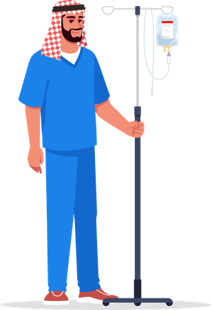 Männliche Krankenschwester  Illustration