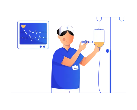 Krankenschwester  Illustration