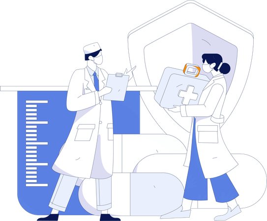 Krankenversicherung  Illustration