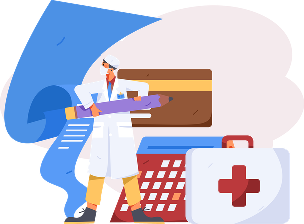 Krankenversicherung  Illustration