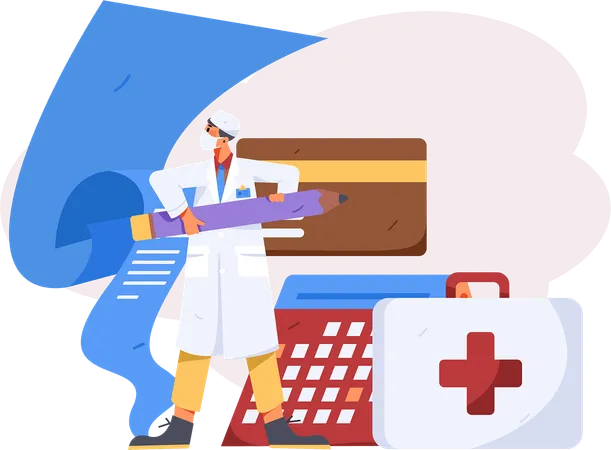 Krankenversicherung  Illustration