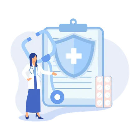 Krankenversicherung  Illustration