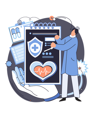 Krankenversicherung  Illustration