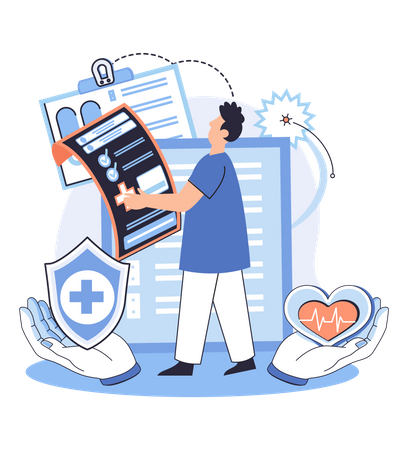 Krankenversicherung  Illustration