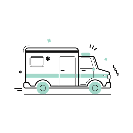 Krankenwagen  Illustration