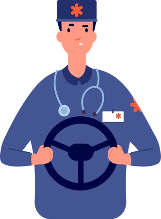 Krankenwagenfahrer  Illustration