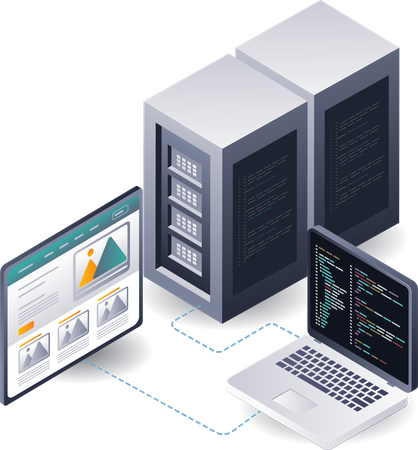 Plattform für das Hosting von Portfolios in der Kreativbranche  Illustration