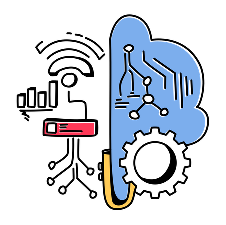 Kreativer Kopf  Illustration