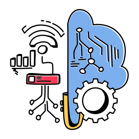 Kreativer Kopf  Illustration