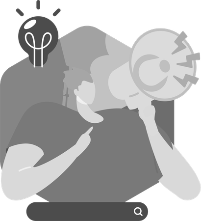 Kreatives Marketing  Illustration