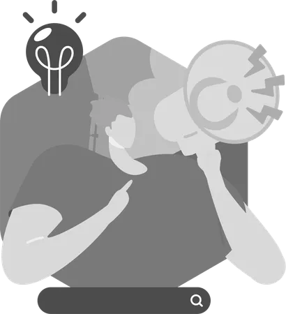 Kreatives Marketing  Illustration
