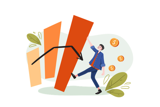 Kreditzinsen steigen  Illustration