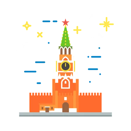 Kremlin Clock  Illustration