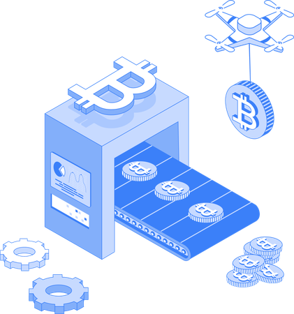 Kryptoproduktion  Illustration