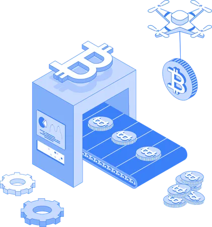 Kryptoproduktion  Illustration