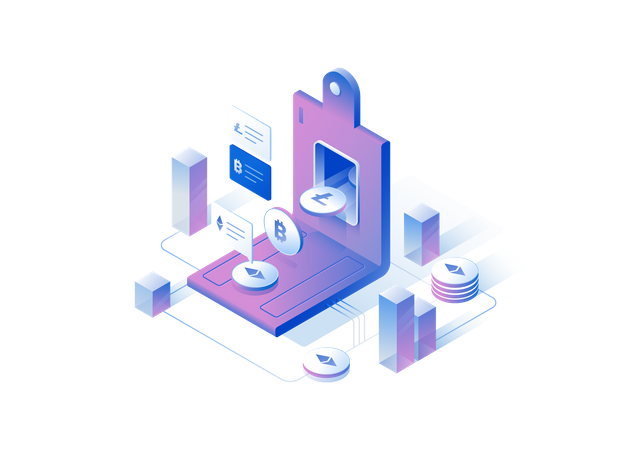 Krypto-Wallet  Illustration