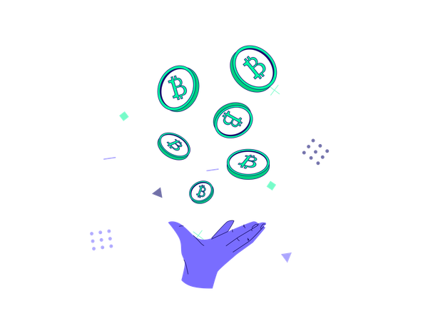Kryptowährungsunterstützung  Illustration