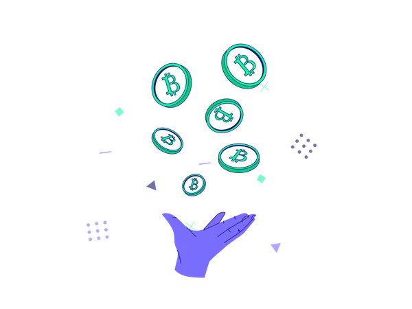 Kryptowährungsunterstützung  Illustration
