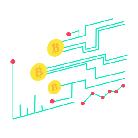 Kryptowährungshandelsanalyse  Illustration