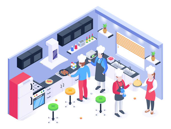 Küche  Illustration