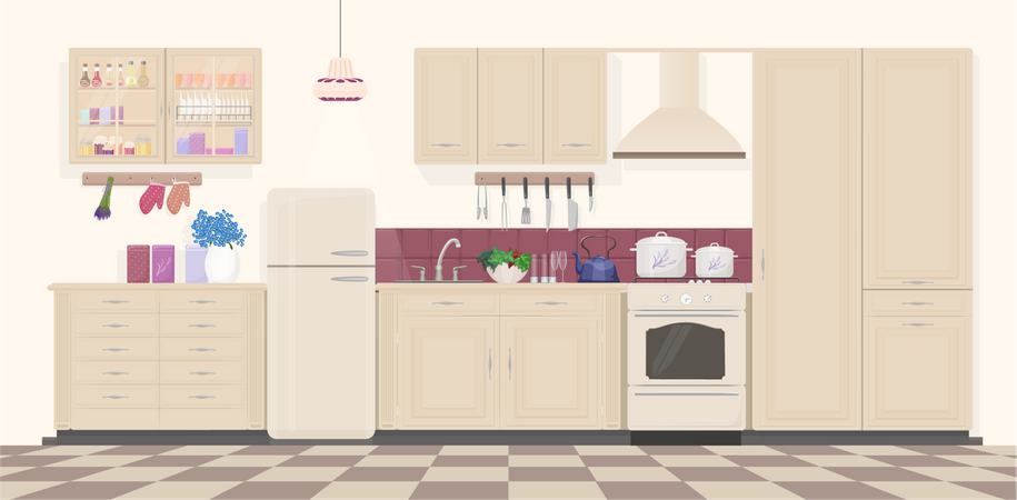 Küche  Illustration