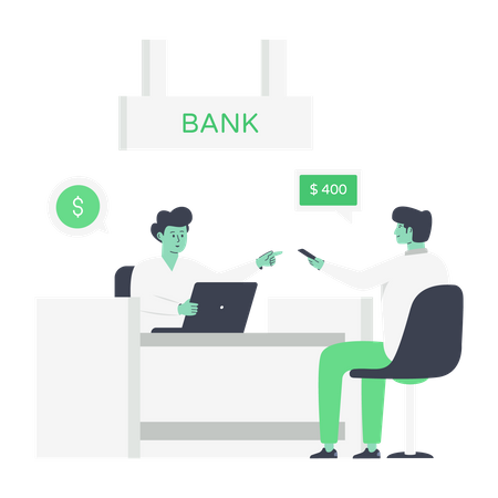 Kundenbanking  Illustration