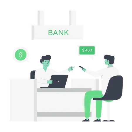 Kundenbanking  Illustration