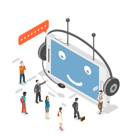 Kundensupport-Bot  Illustration
