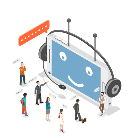 Kundensupport-Bot  Illustration