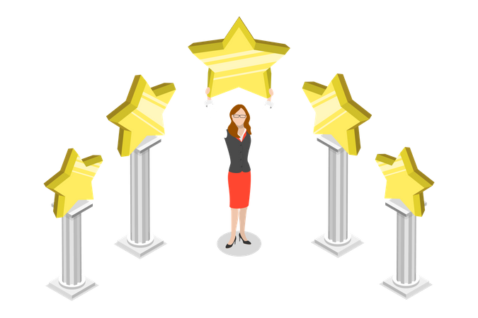 Kundenbewertung  Illustration