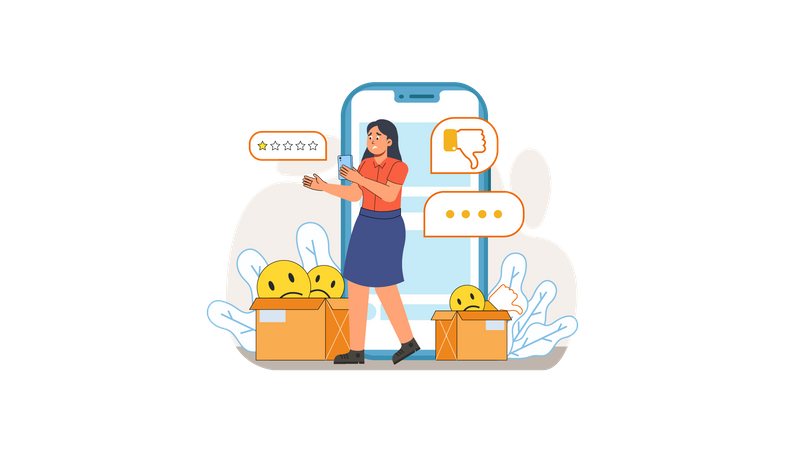 Kundenbewertung  Illustration