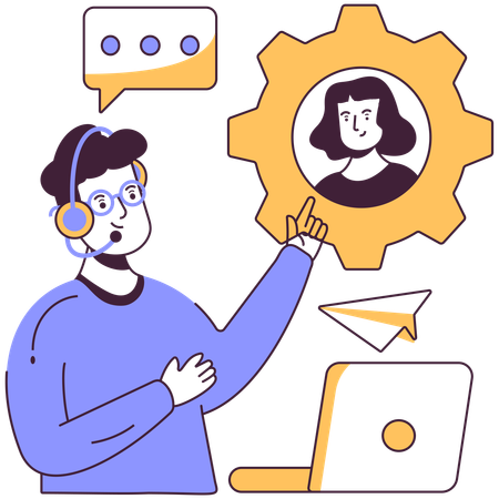 Kundendienst  Illustration