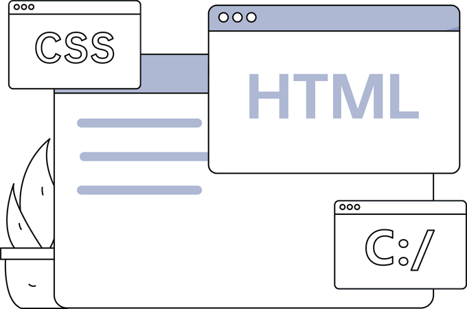 Mitarbeiter im Kundensupport arbeitet am Laptop  Illustration